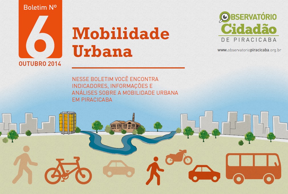 Boletim apresenta novos indicadores e avalia a mobilidade urbana de Piracicaba